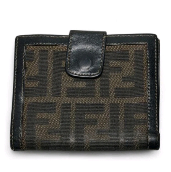 Fendi Monogram Zucca Compact Wallet - Picture 1 of 10
